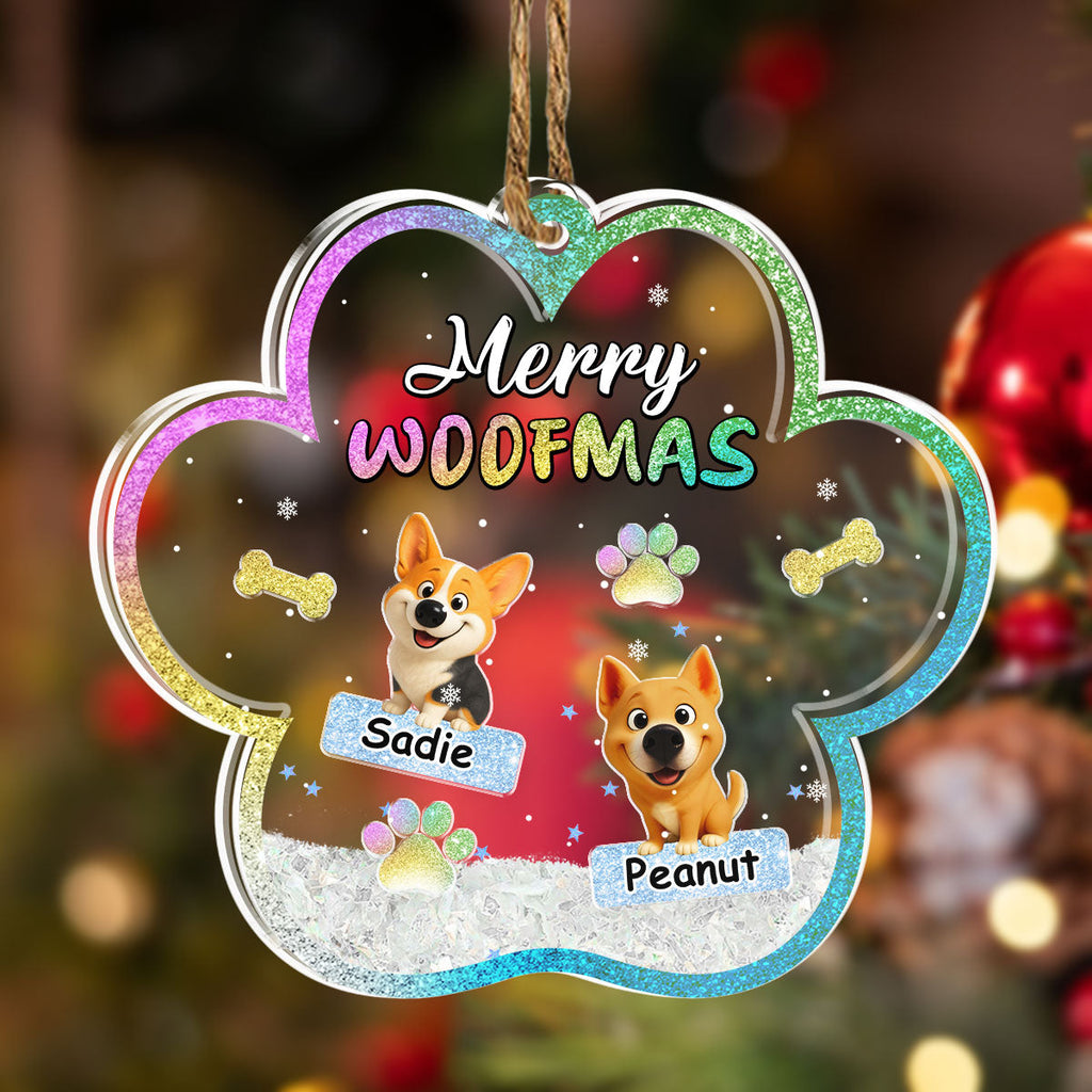 We And Snow - Personalized Acrylic Shaker Ornament