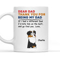 Custom Christmas Birthday Gifts For Dog Lovers • Bite Him And Go Find You - Personalized Coffee Mug