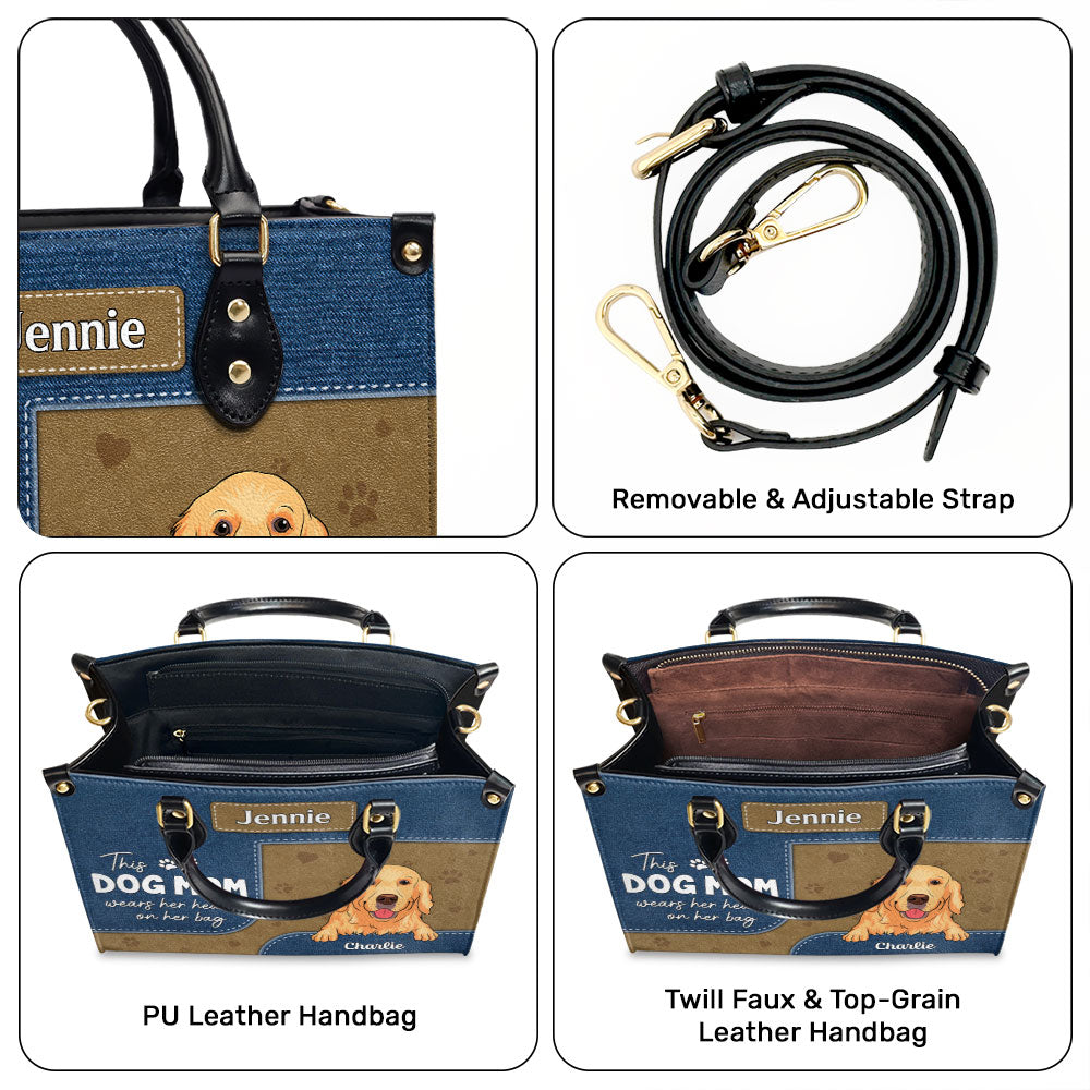Dog Mom Wears - Personalized Leather Bag