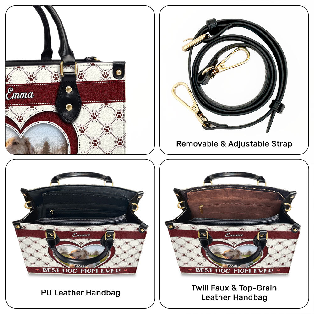 Best Fur Mom Ever - Personalized Leather Bag