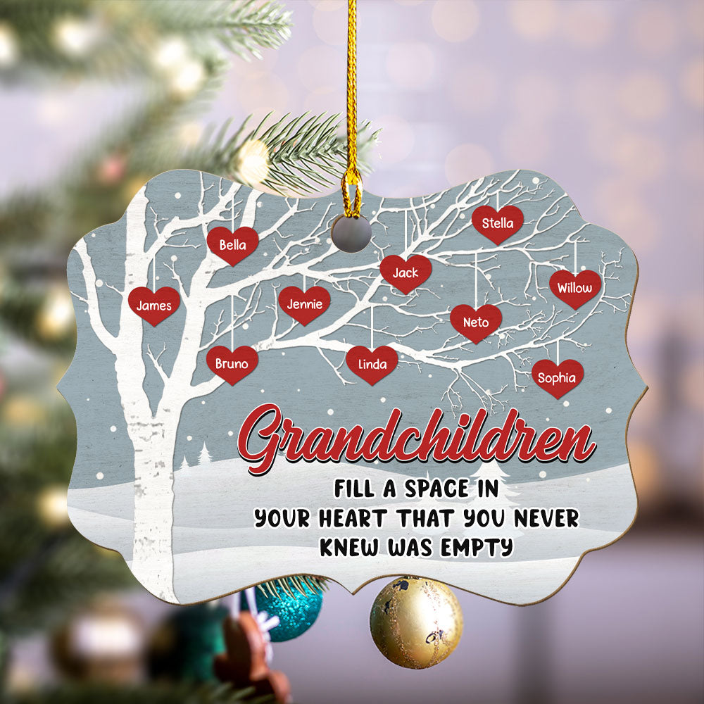 Filling Grandma Heart - Personalized 1-layered Wood Ornament