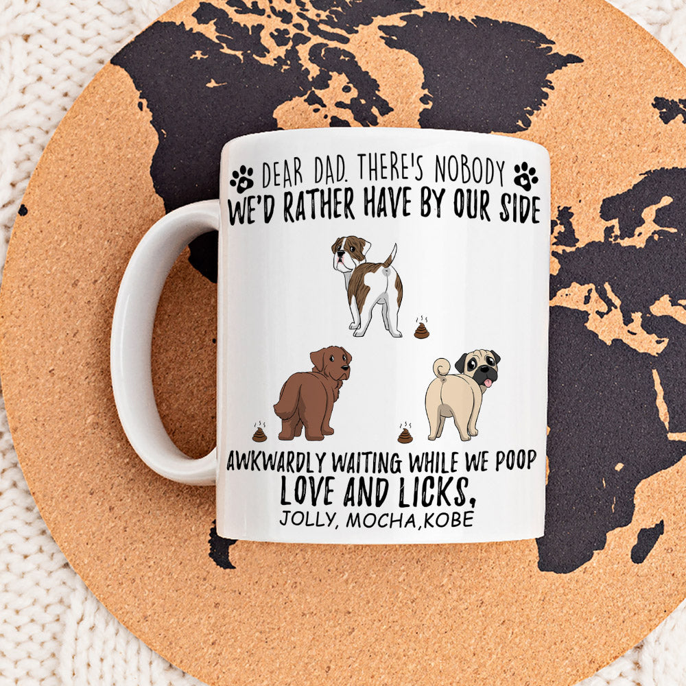 Custom Christmas Birthday Gifts For Dog Dad, Dog Lovers • Love And Licks - Personalized Coffee Mug