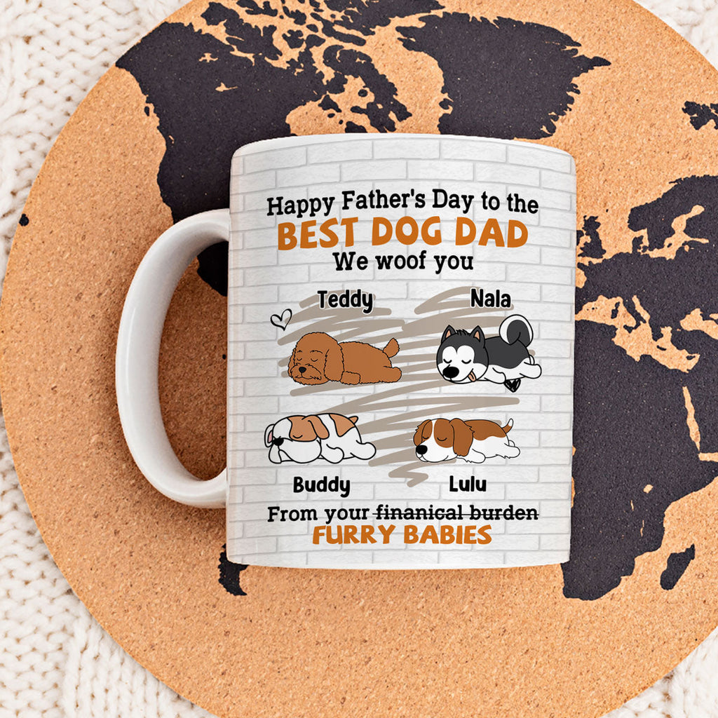 Custom Christmas Birthday Gifts For Dog Dad, Dog Lovers • Furry Baby - Personalized Coffee Mug