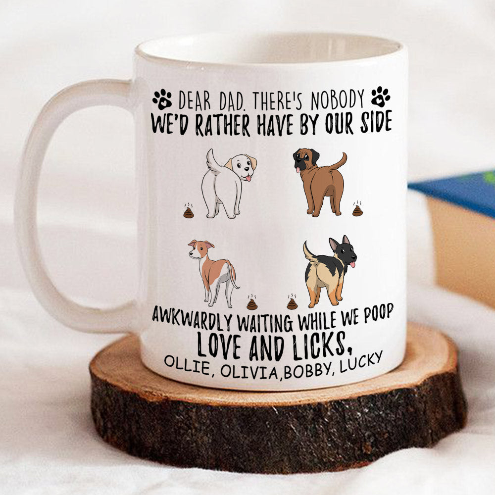Custom Christmas Birthday Gifts For Dog Dad, Dog Lovers • Love And Licks - Personalized Coffee Mug