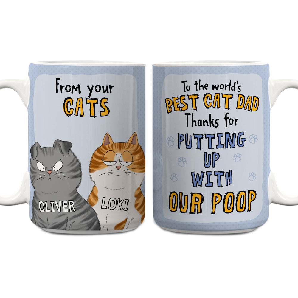Custom Photo Mother's day Birthday Gifts For Cat Mom, Cat Lovers • Cat Dad - Personalized Coffee Mug