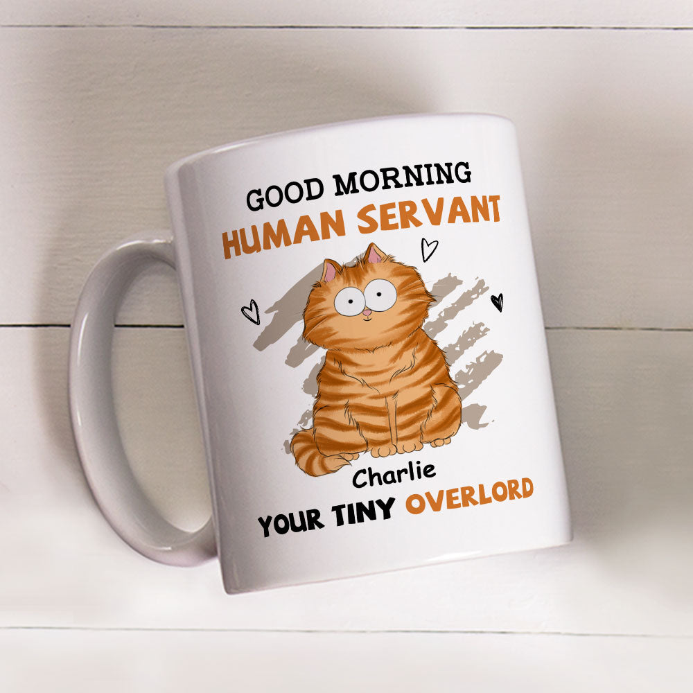Custom Photo Mother's day Birthday Gifts For Cat Mom, Cat Lovers • Good Morning - Personalized Coffee Mug