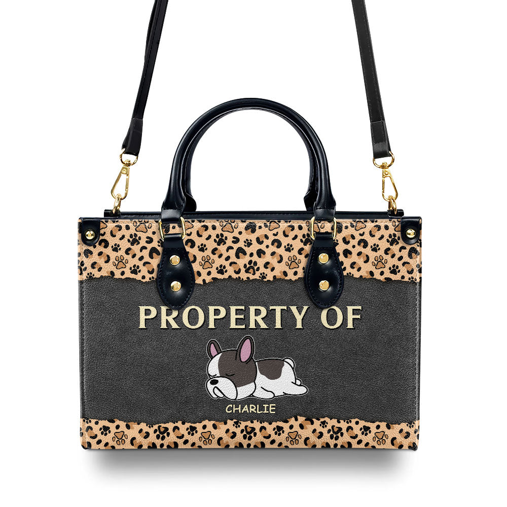 Property Of - Personalized Leather Bag