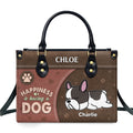 Having A Dog - Personalized Leather Bag