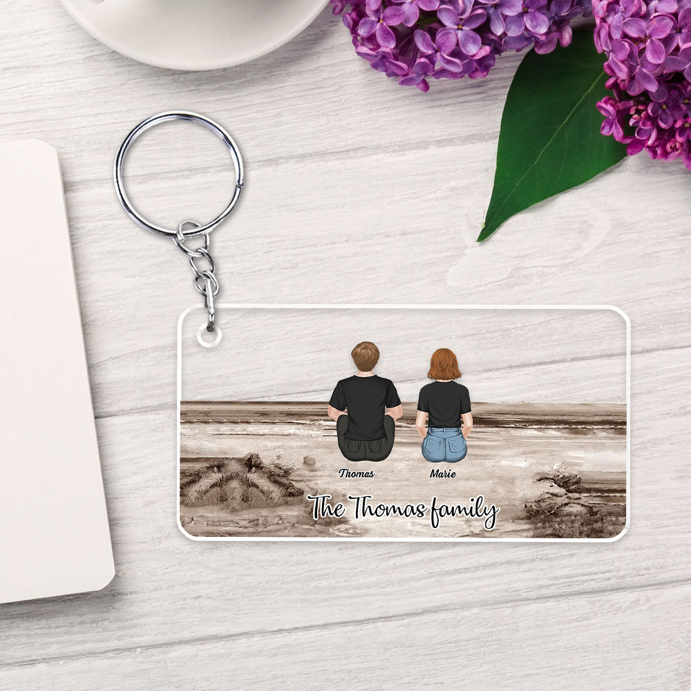 Whole Family Together - Personalized Acrylic Keychain
