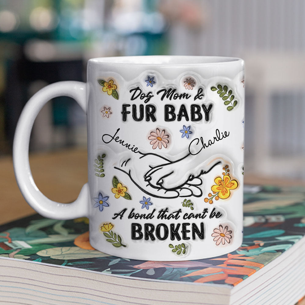 Custom Christmas Birthday Gifts For Dog Lovers • Paw In Hand - Personalized 3D Inflated Effect Mug