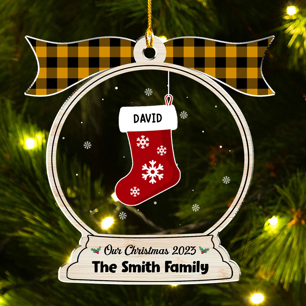 Family Globe - Personalized Acrylic Ornament