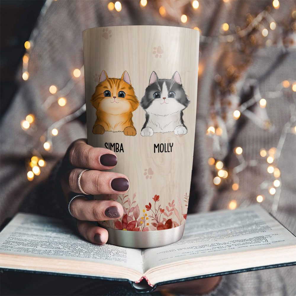 Custom Mother's day Birthday Gifts For Cat Mom, Cat Lovers • My Mom Said - Personalized Tumbler