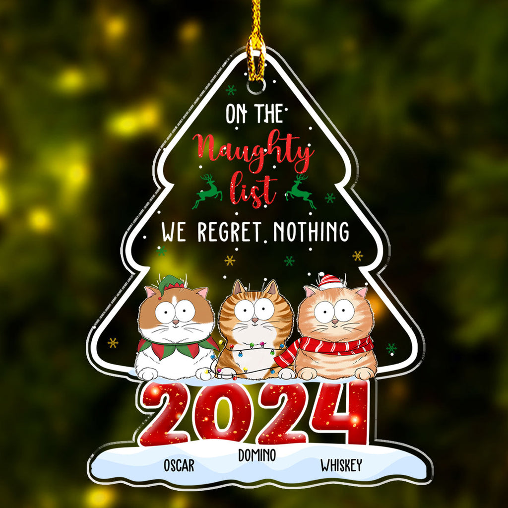 On The Naughty List - Personalized Acrylic Ornament