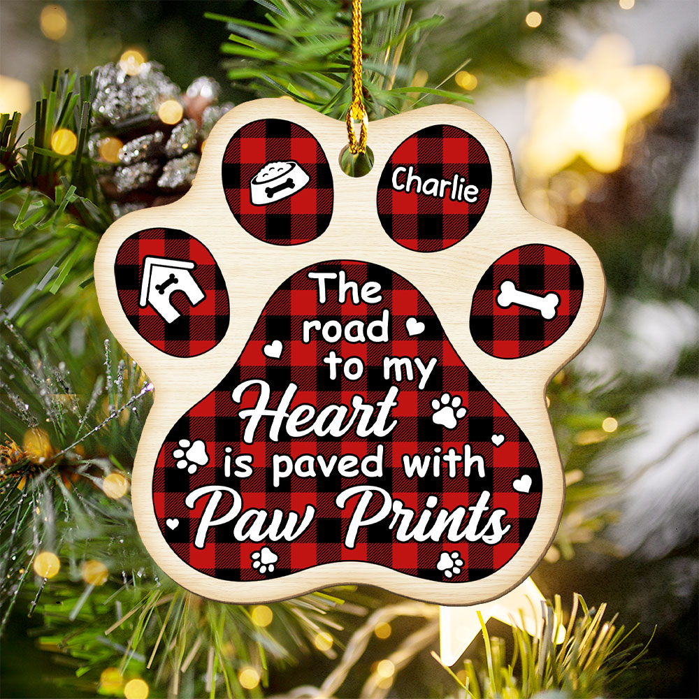 The Road To My Heart - Personalized 1-layered Wood Ornament