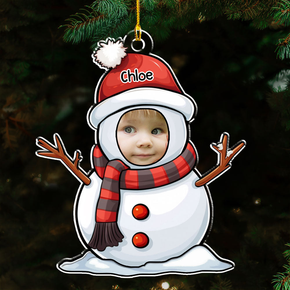 Lovely Snowman - Personalized Acrylic Ornament