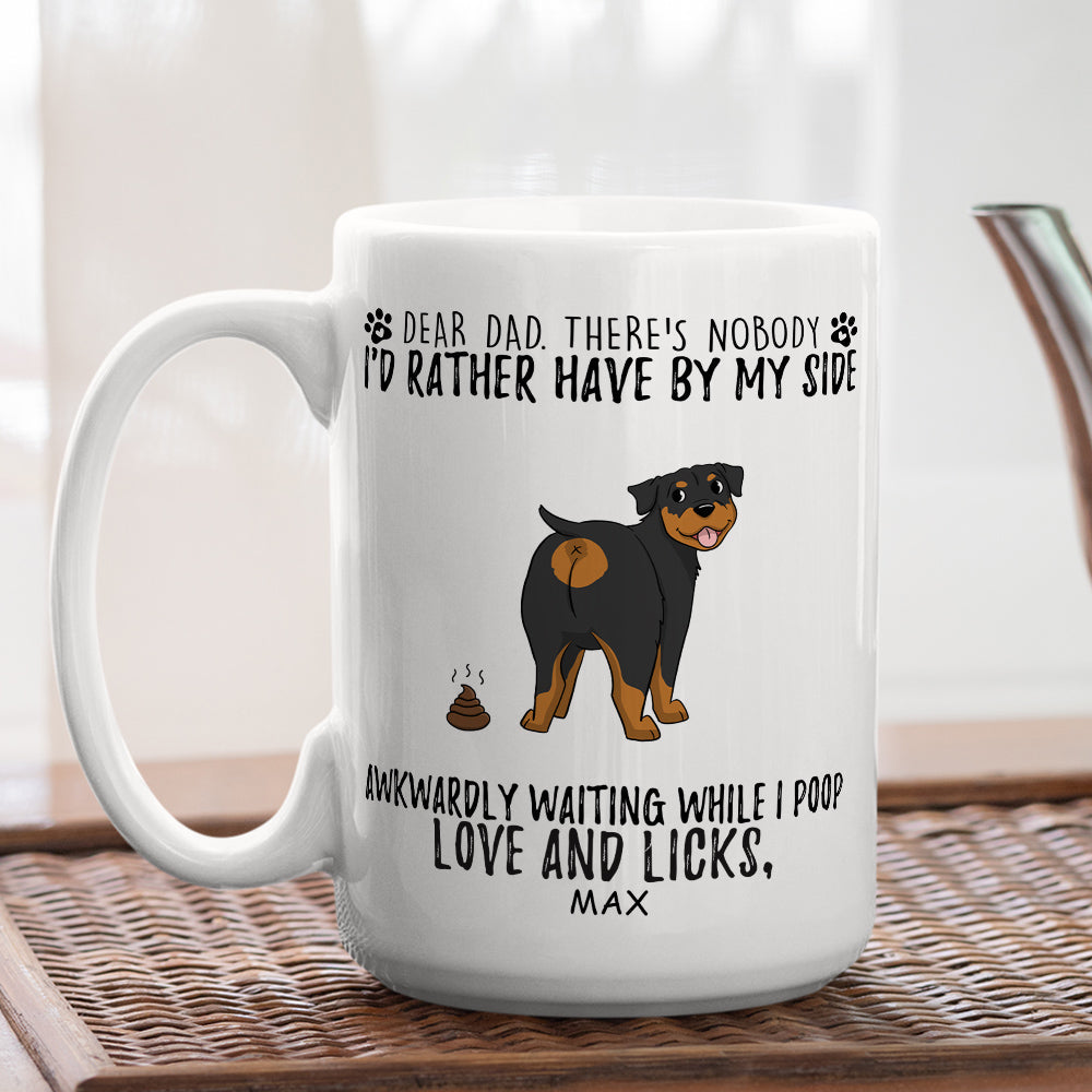 Custom Christmas Birthday Gifts For Dog Dad, Dog Lovers • Love And Licks - Personalized Coffee Mug