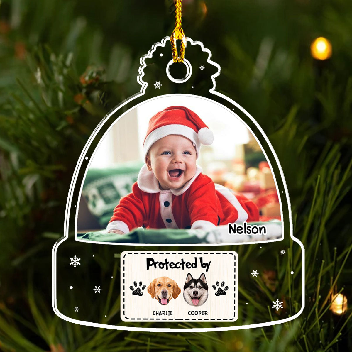 Photo Protected By - Personalized Acrylic Ornament