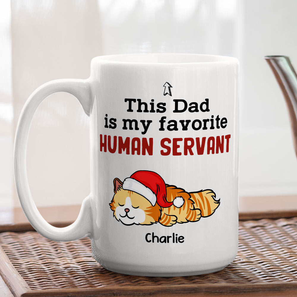 Custom Photo Mother's day Birthday Gifts For Cat Mom, Cat Lovers • Human Servant Gift - Personalized Coffee Mug