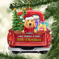 A Furry Little Christmas - Personalized 1-layered Wood Ornament