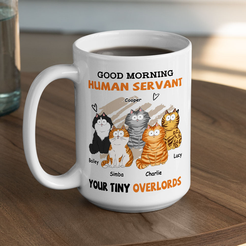 Custom Photo Mother's day Birthday Gifts For Cat Mom, Cat Lovers • Good Morning - Personalized Coffee Mug