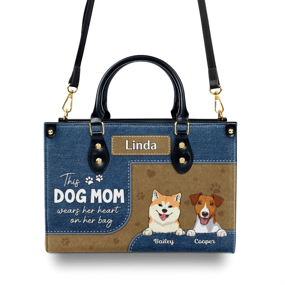 Dog Mom Wears - Personalized Leather Bag