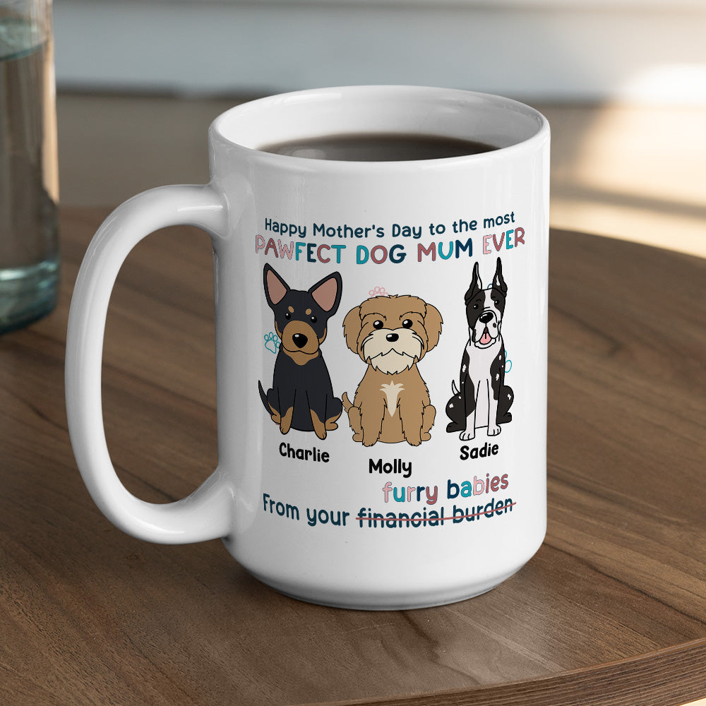 Custom Christmas Birthday Gifts For Dog Lovers • Human Servant From Your Furry Baby - Personalized Coffee Mug