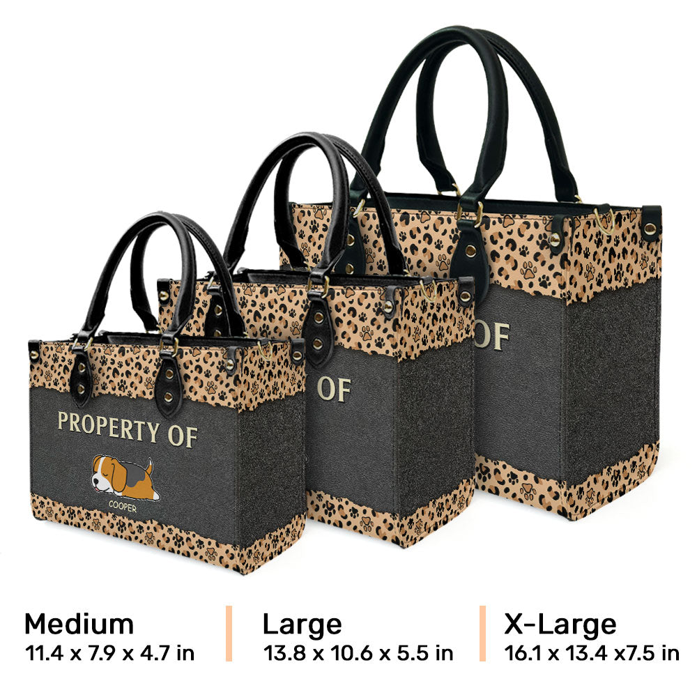 Property Of - Personalized Leather Bag