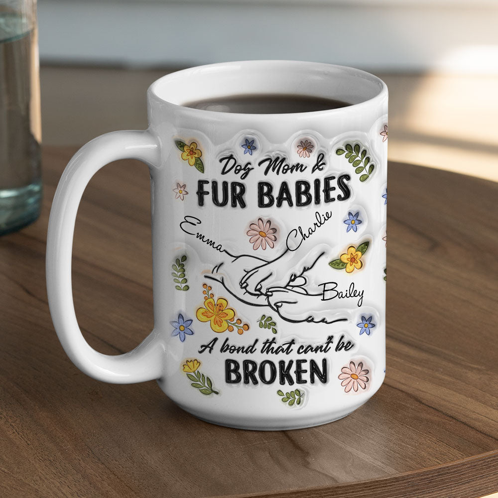Custom Christmas Birthday Gifts For Dog Lovers • Paw In Hand - Personalized 3D Inflated Effect Mug