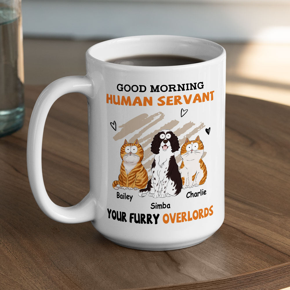 Custom Photo Mother's day Birthday Gifts For Cat Mom, Cat Lovers • Good Morning Version 2 - Personalized Coffee Mug