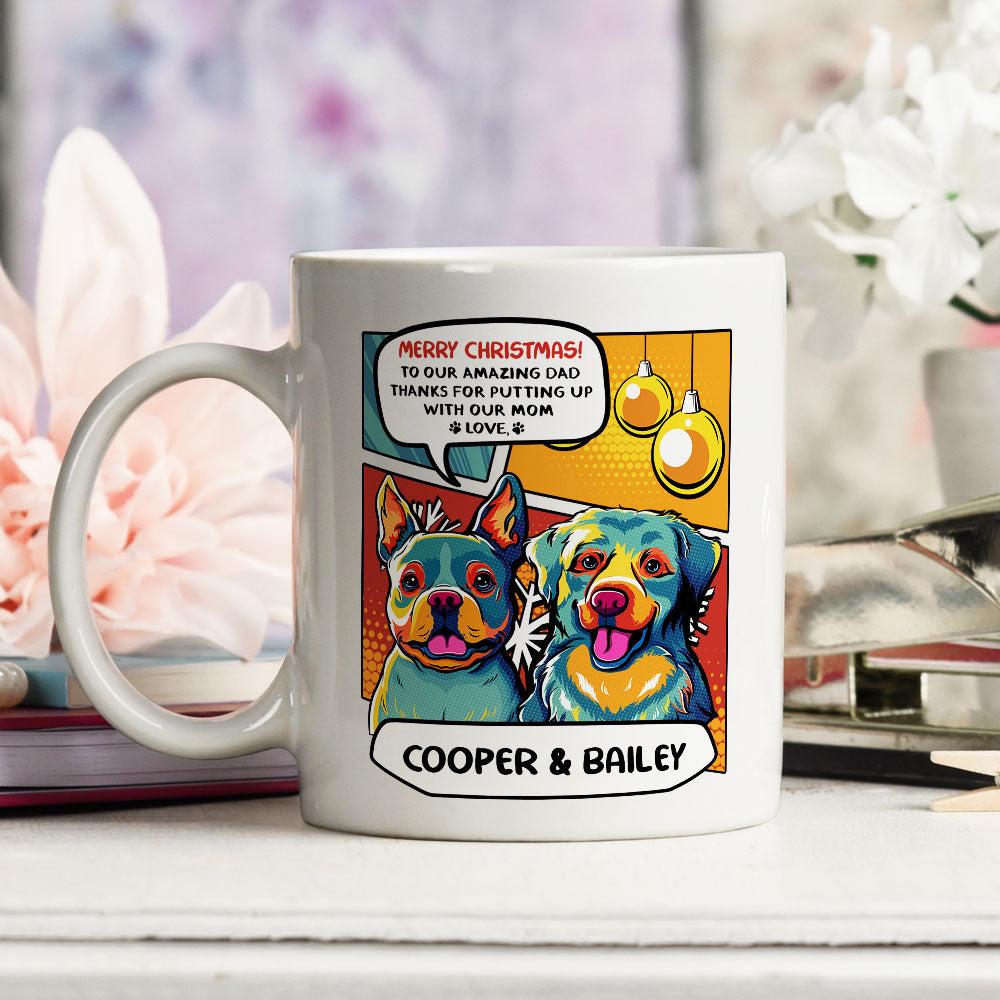 Custom Mother's day Birthday Gifts For Cat Mom, Cat Lovers • Christmas Amazing Dad - Personalized Coffee Mug
