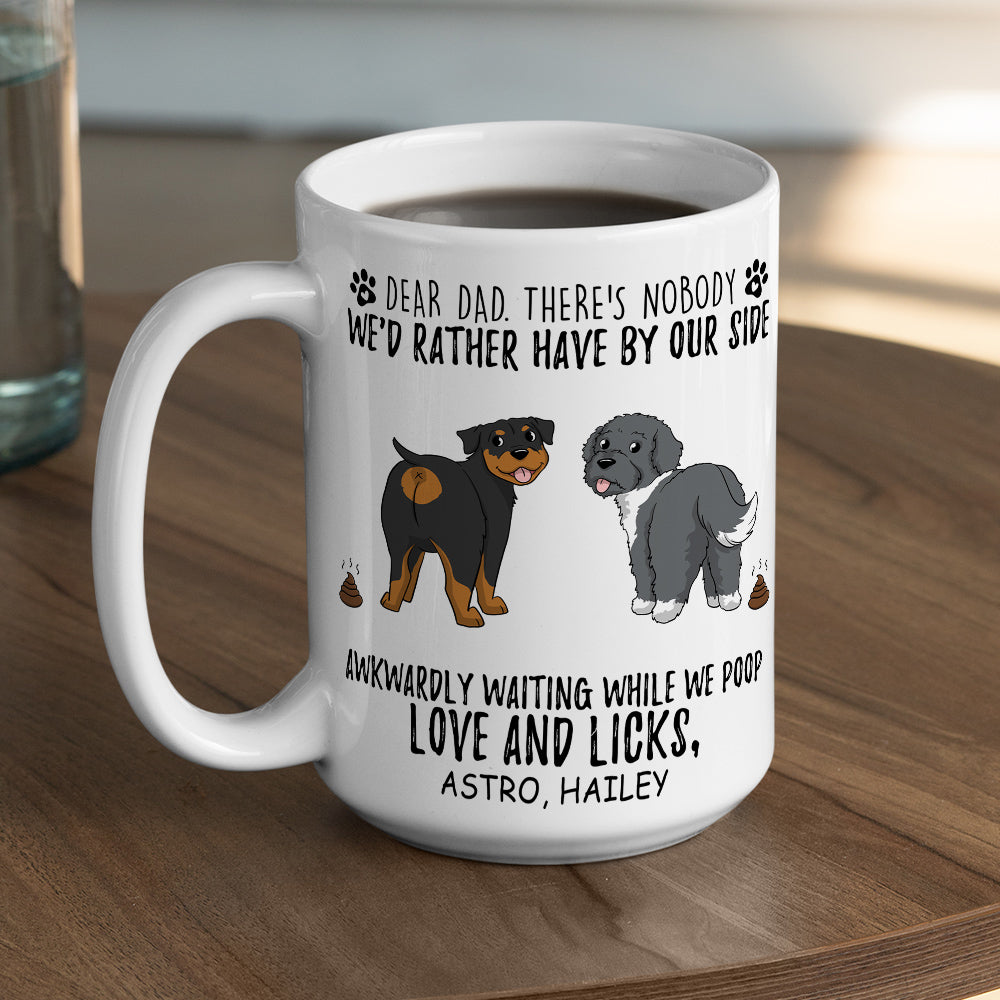 Custom Christmas Birthday Gifts For Dog Dad, Dog Lovers • Love And Licks - Personalized Coffee Mug