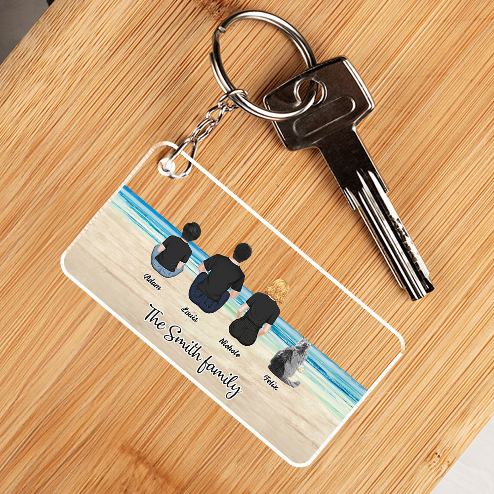 Whole Family Together - Personalized Acrylic Keychain
