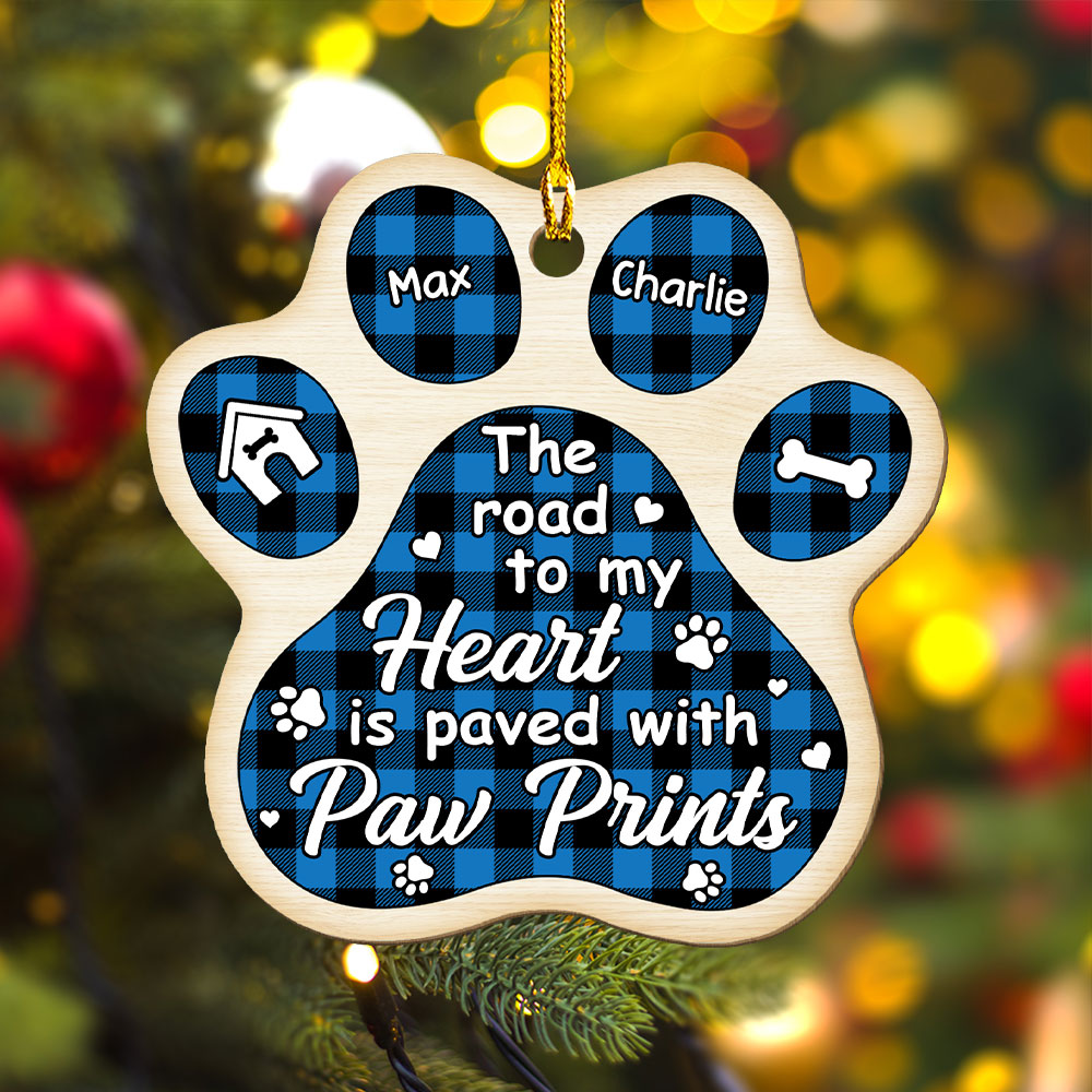 The Road To My Heart - Personalized 1-layered Wood Ornament