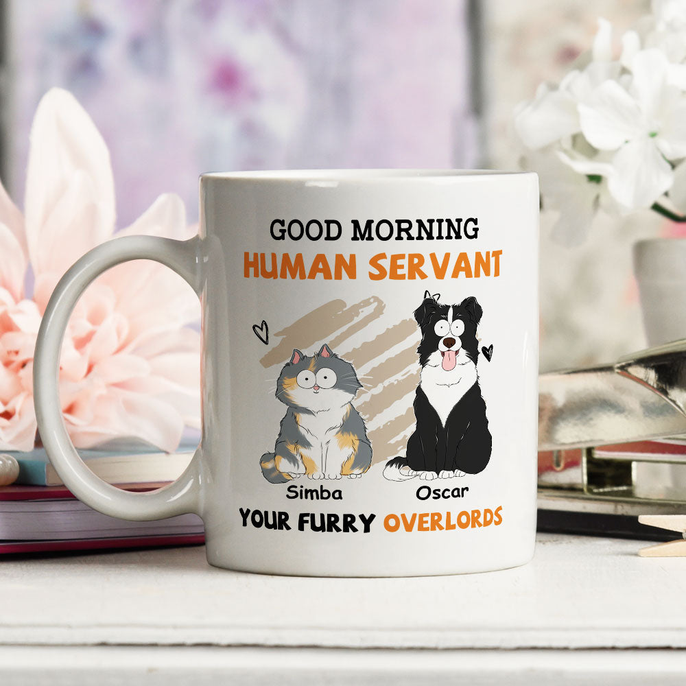 Custom Photo Mother's day Birthday Gifts For Cat Mom, Cat Lovers • Good Morning Version 2 - Personalized Coffee Mug