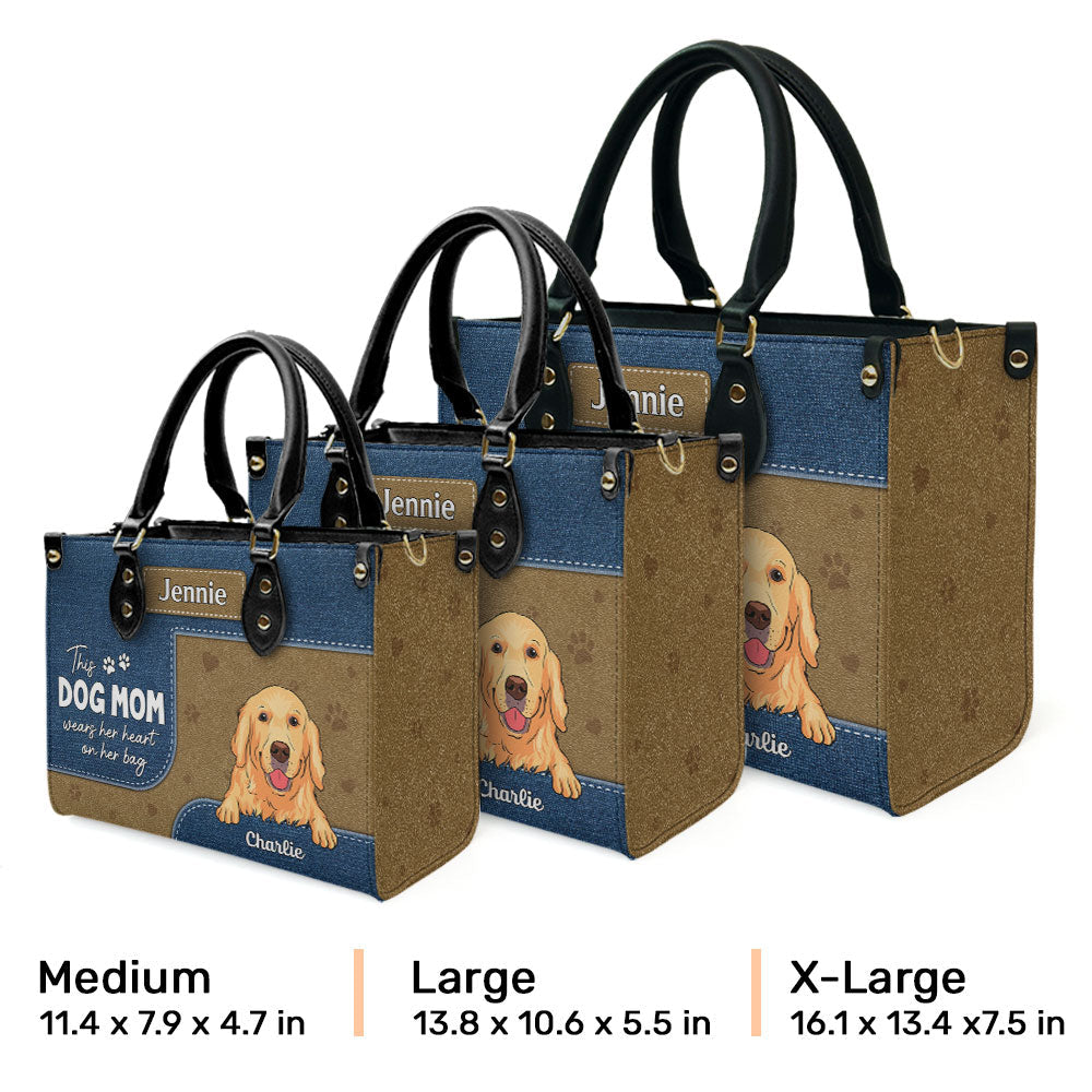 Dog Mom Wears - Personalized Leather Bag