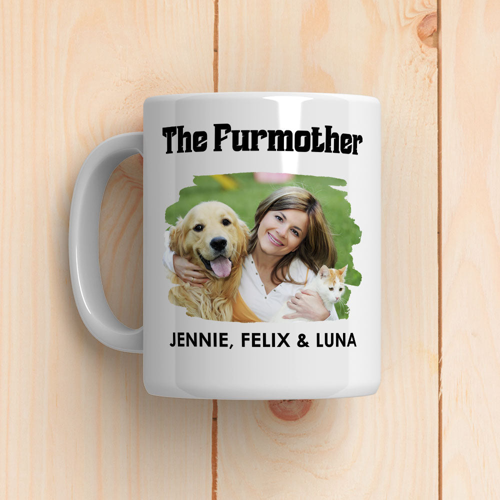 Custom Photo Mother's day Birthday Gifts For Cat Mom, Cat Lovers • The Fur Parents Photo - Personalized Coffee Mug