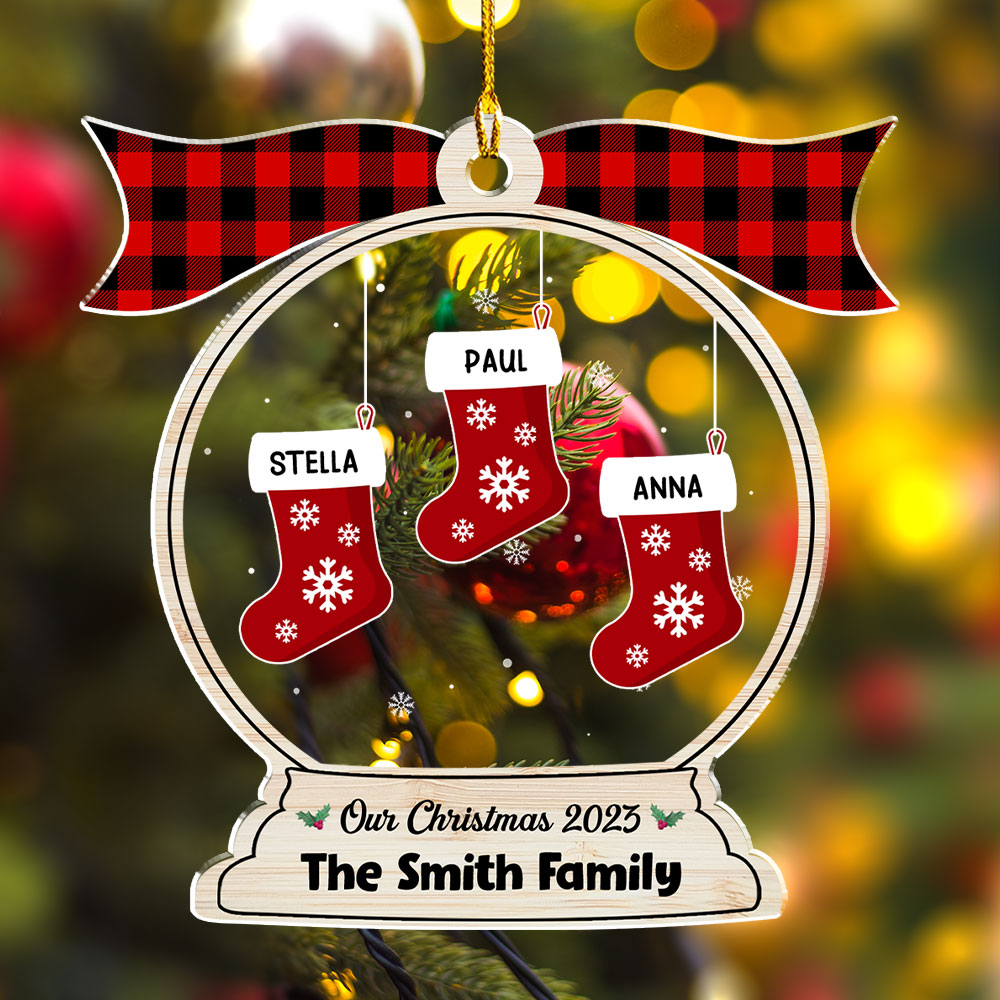 Family Globe - Personalized Acrylic Ornament