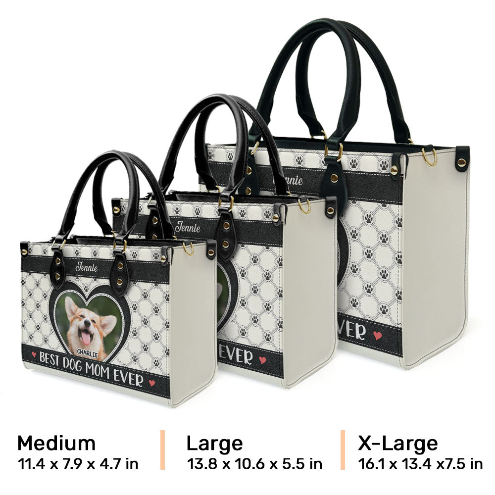 Best Fur Mom Ever - Personalized Leather Bag