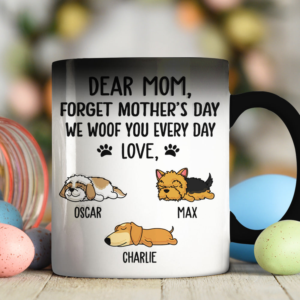 Custom Photo Mother's Father's day Birthday Gifts For Pet Lovers • Woof You Dad- Personalized Color Changing Mug
