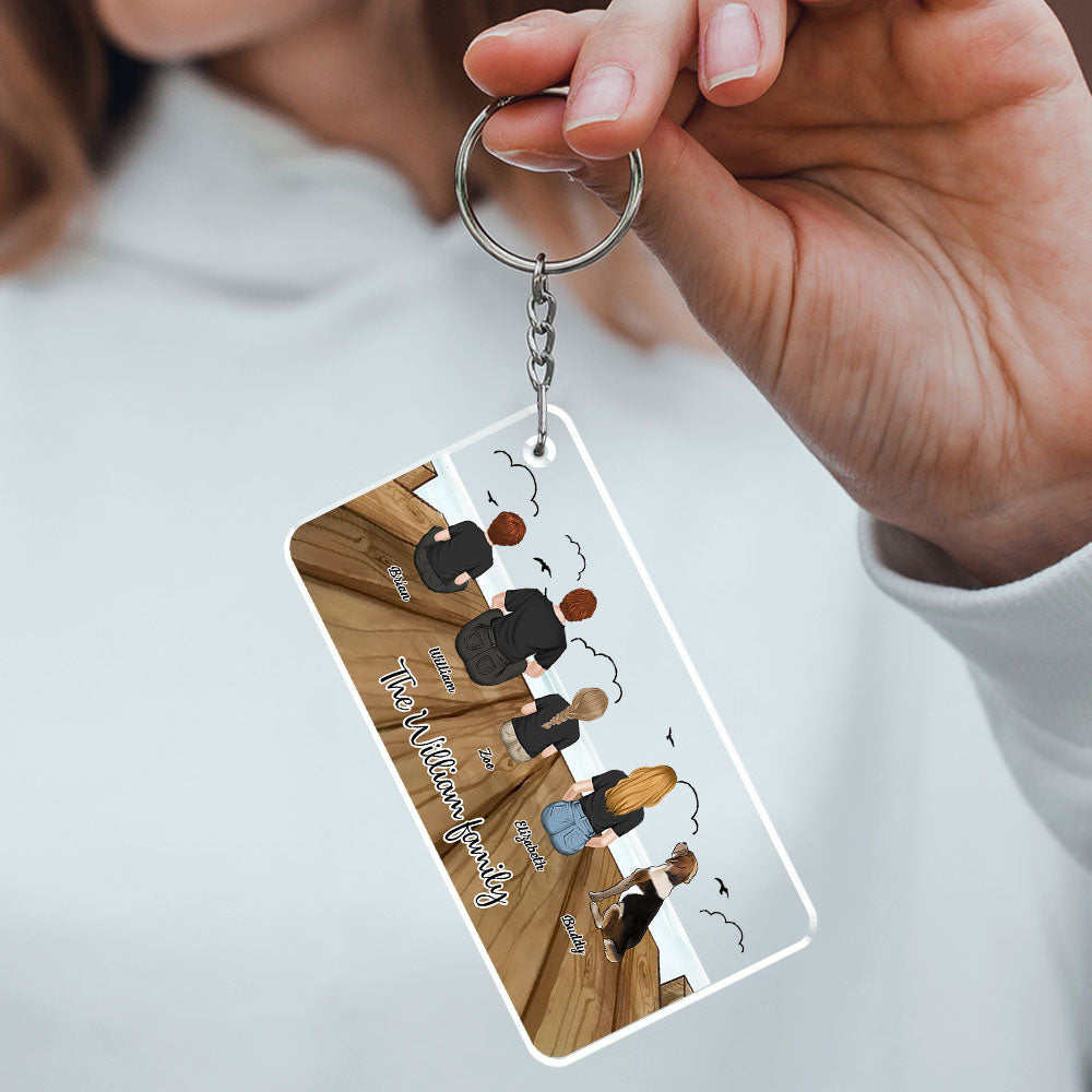 Whole Family Together - Personalized Acrylic Keychain