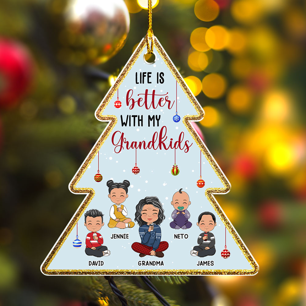 Christmas Tree Shaped - Personalized Acrylic Ornament