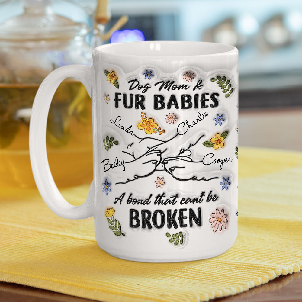 Custom Christmas Birthday Gifts For Dog Lovers • Paw In Hand - Personalized 3D Inflated Effect Mug