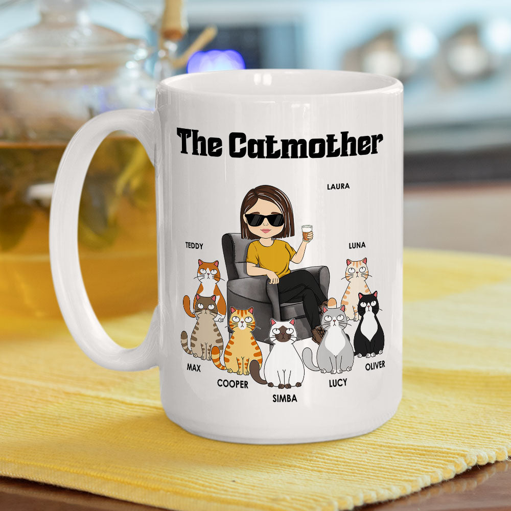 Custom Photo Mother's day Birthday Gifts For Cat Mom, Cat Lovers • The Cat Parents - Personalized Coffee Mug