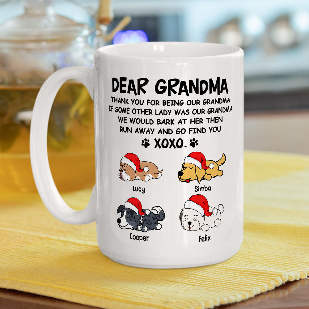 Custom Photo Christmas Birthday Gifts For Dog Lovers • Dear XOXO Sleeping - Personalized Coffee Mug