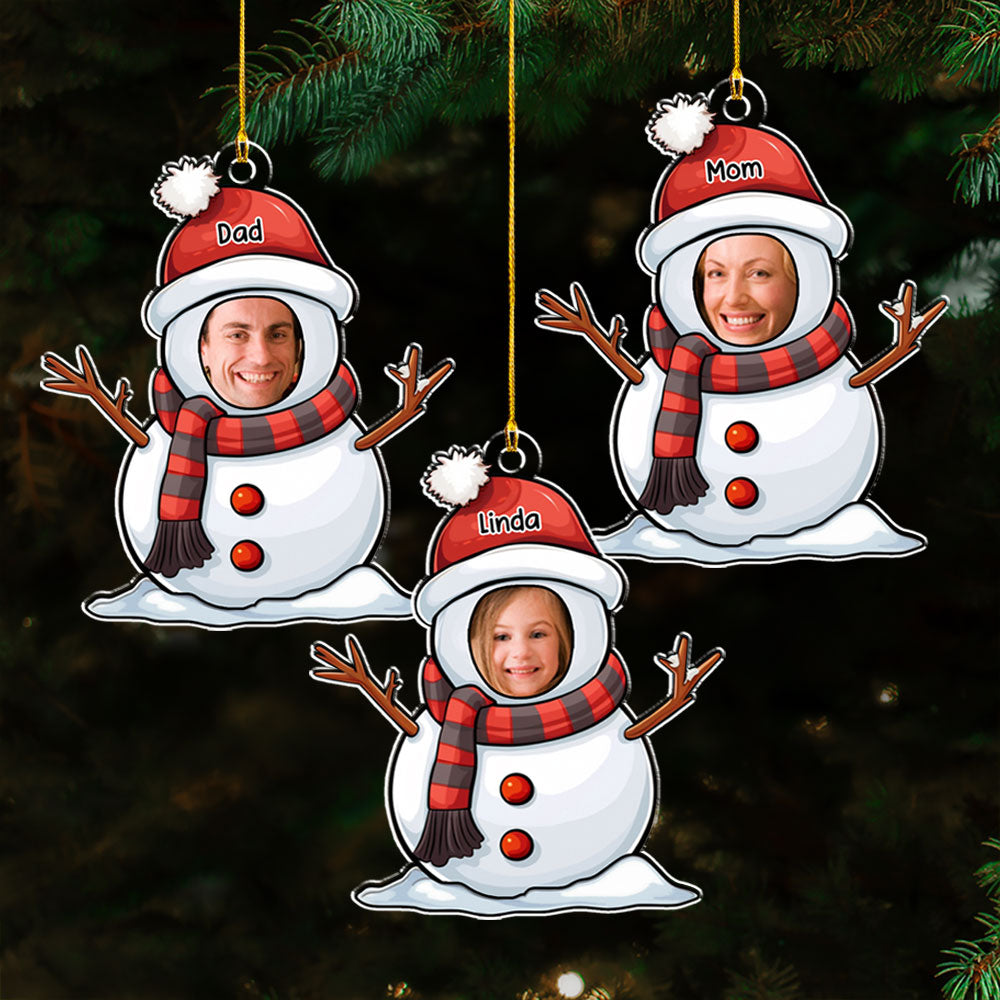 Lovely Snowman - Personalized Acrylic Ornament