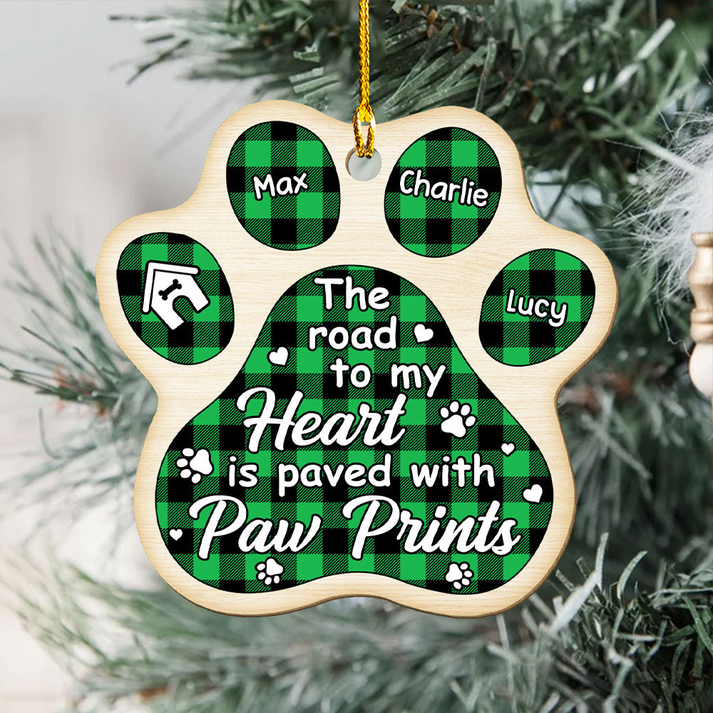 The Road To My Heart - Personalized 1-layered Wood Ornament