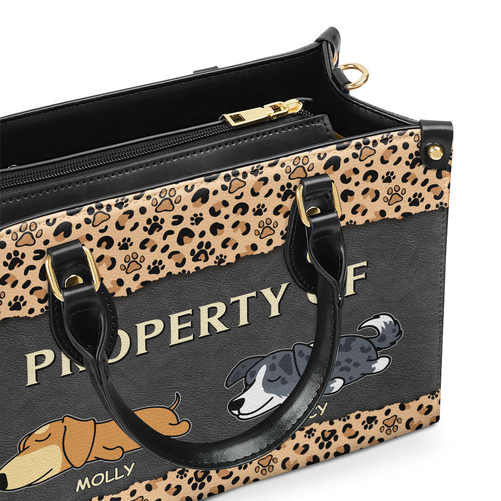 Property Of - Personalized Leather Bag