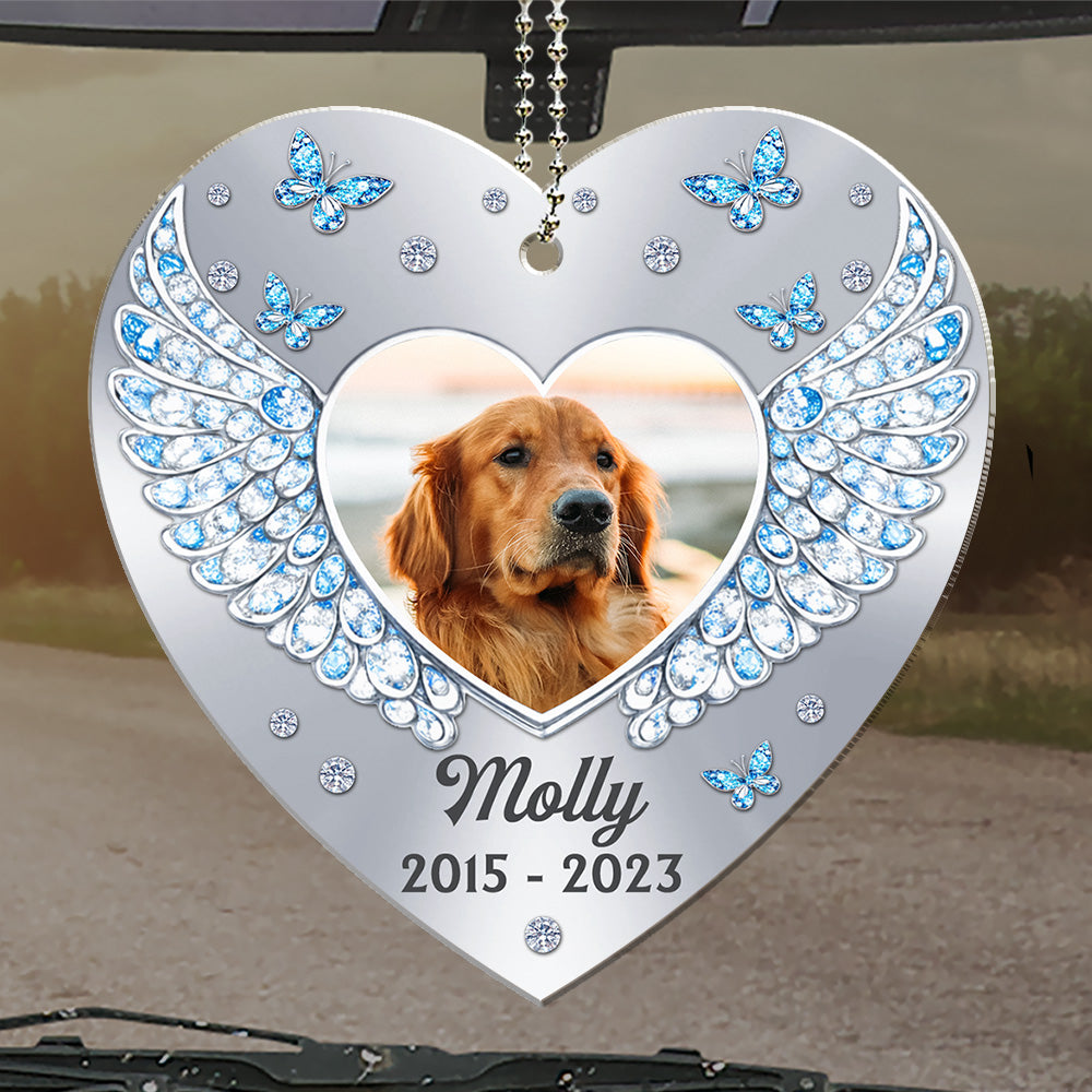 Heavenly Feathers - Personalized Car Ornament