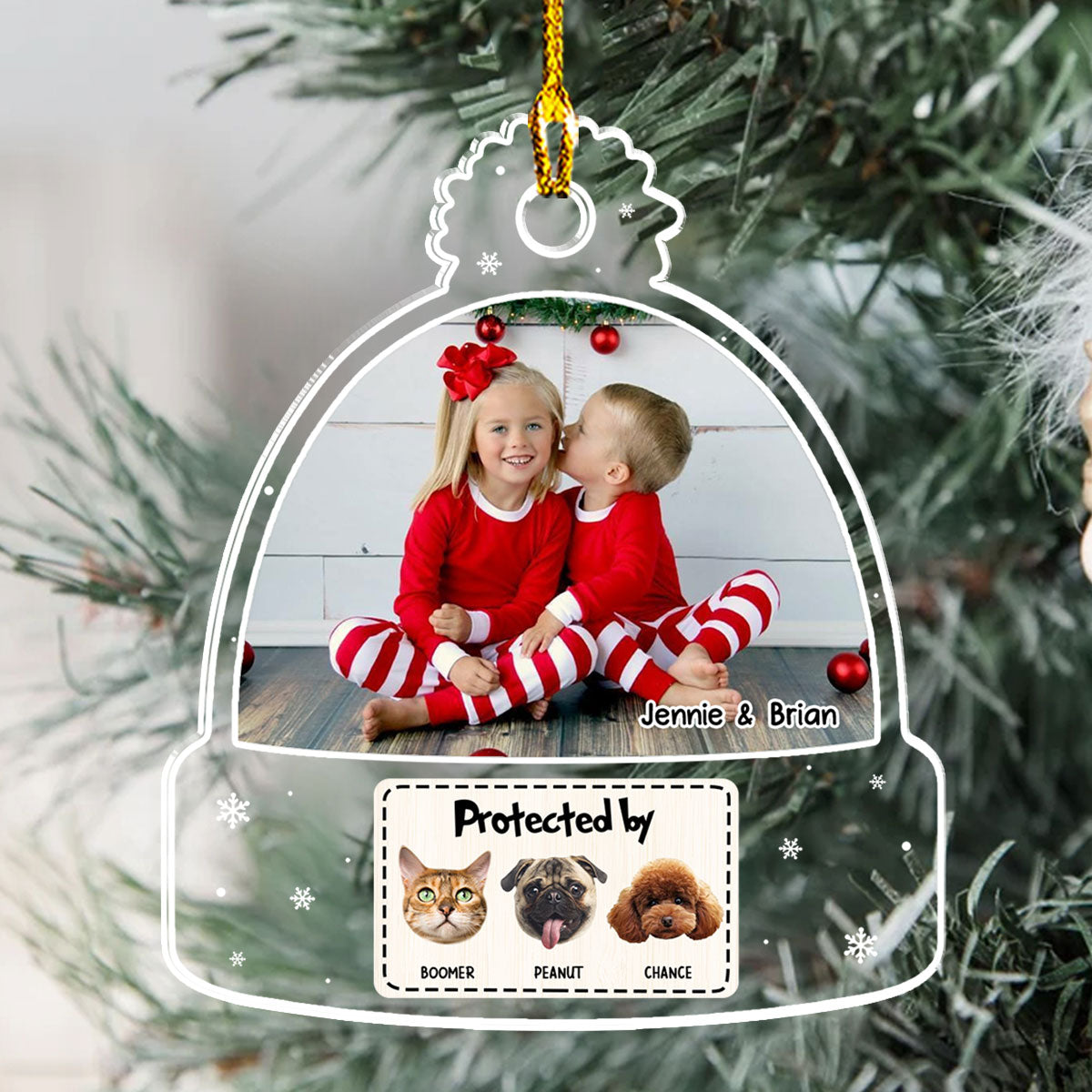 Photo Protected By - Personalized Acrylic Ornament
