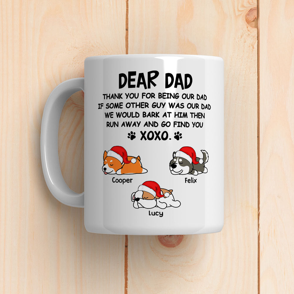 Custom Photo Christmas Birthday Gifts For Dog Lovers • Dear XOXO Sleeping - Personalized Coffee Mug